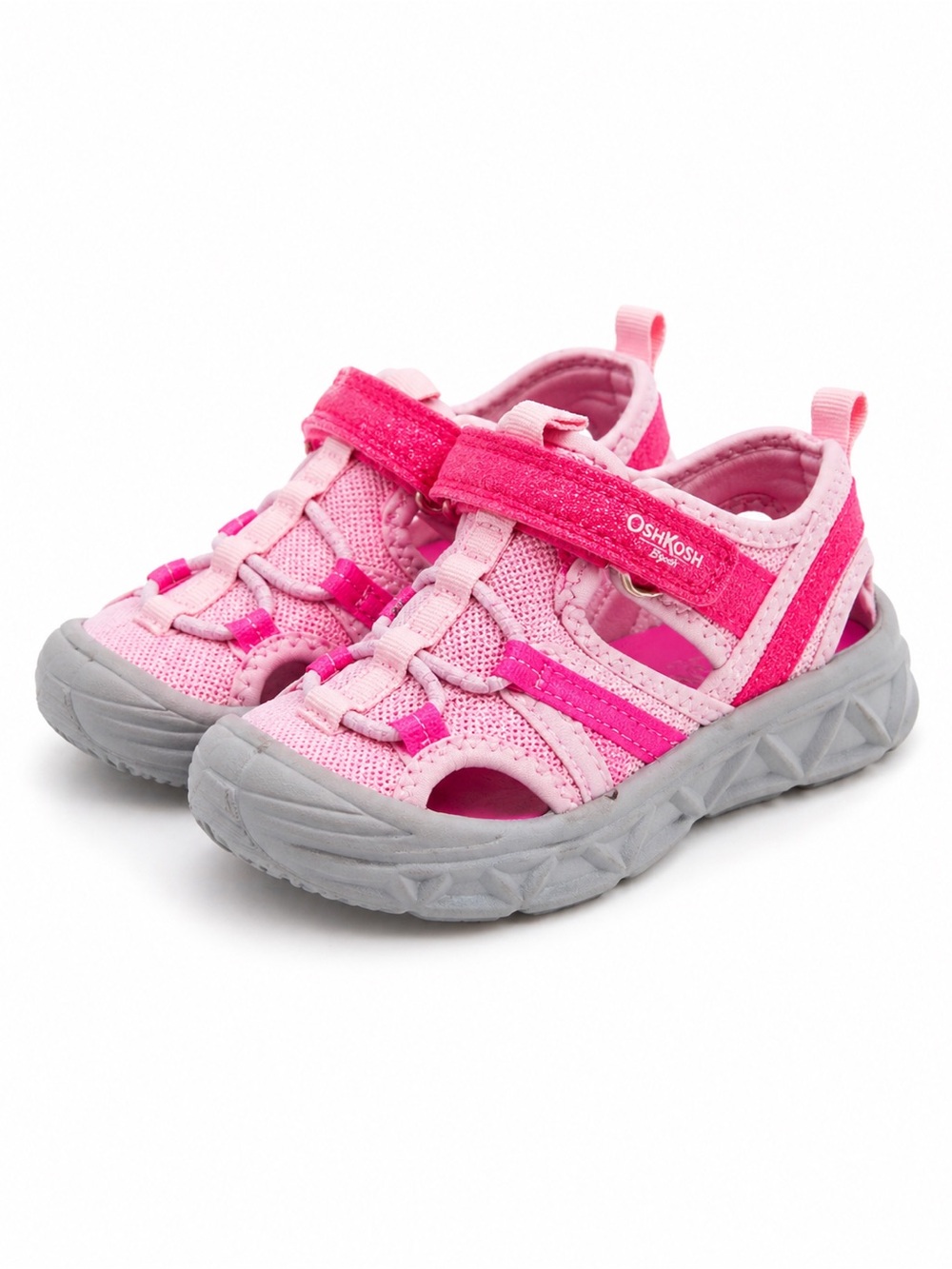 OshKosh B'gosh Pink Sandals Water Shoes Sneakers Durable Design size 6 like new
